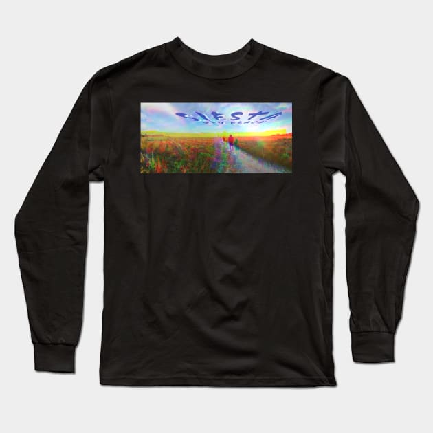 Siesta Key Beach Florida Long Sleeve T-Shirt by Space City Nicoya